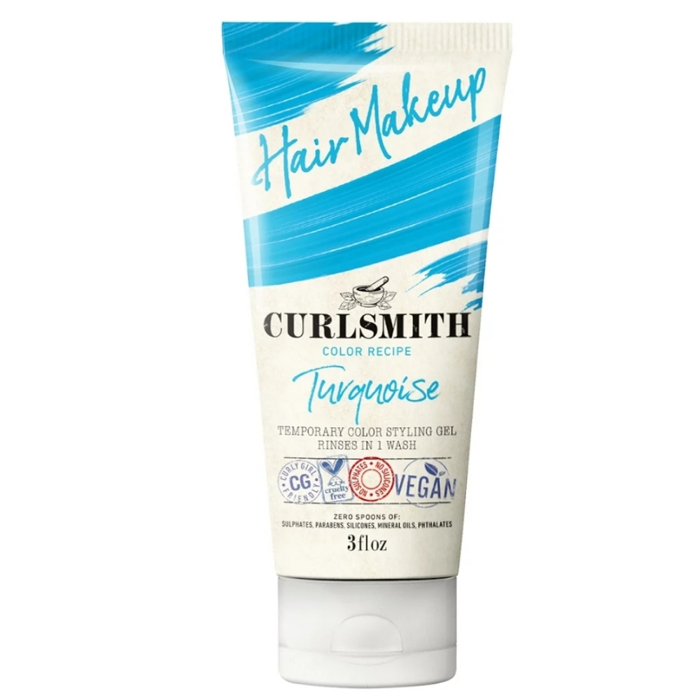 CURLSMITH COLOR RECIPE 'TURQUOISE' HAIR MAKEUP.